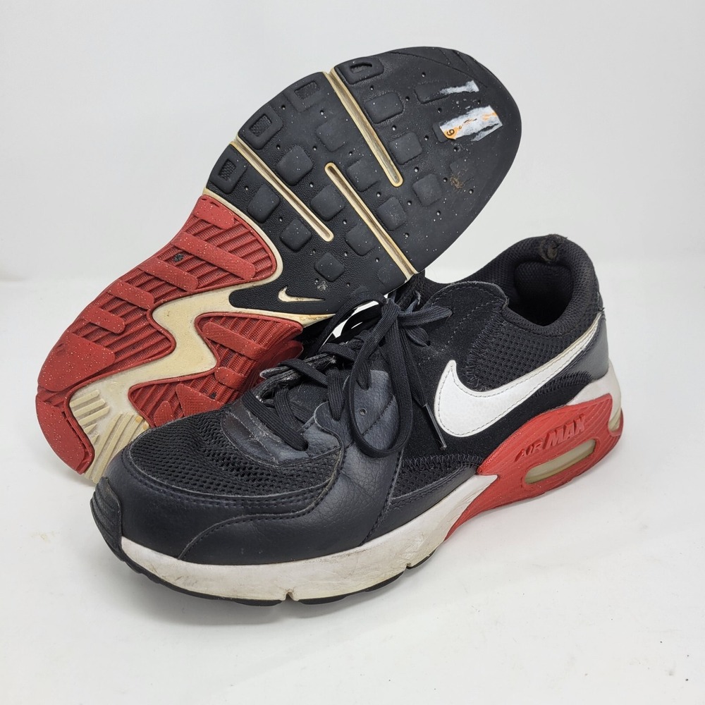 Nike Air Max Excee Running Training Shoes Black Red White CD4165-005‎ Men Size 9